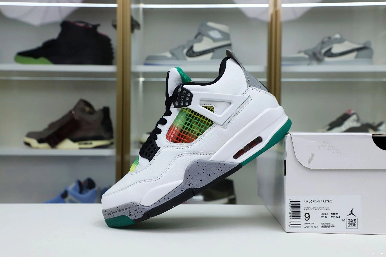 1st Kicks JORDAN AIR WMNS 4 'RAST RETRO EasyMatch Kimikick 1958 1205